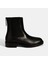 Kadın Siyah Lastikli Deri Chelsea Bot 2