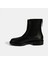 Kadın Siyah Lastikli Deri Chelsea Bot 3