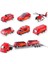 10 Parça Araç Taşıyan Tır Seti - Die Cast - DS047 - Itfaiye (Lisinya) 1