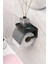 Home Yapışkanlı Kapaklı Tuvalet Kağıdı Askısı Banyo Tuvalet Kağıtlığı Aparatı Peçetelik Organizer Plastik, Siyah 1