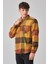 Erkek Kalın Gömlek Yaka Kareli Flanel Oduncu Kışlık Cepsiz Gömlek Overshirt 2