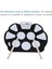 Drum Pad Kiti Katlanabilir Elektrikli Davul Pad Yeni Başlayanlar Için Davul Sopaları ile Davullar Perküsyon Enstrümanları Aksesuarları 5