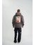 Üç Iplik Kapşonlu Dijital Patchli Sweatshirt - Füme 5