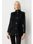 Peluş Astarlı Kapak Cepli Yelek Black 08503 1