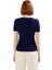 Kadın Kısa Kollu Bisiklet Yaka Triko Bluz Kaliteli Şık Rahat Modern Zarif Günlük 2