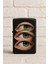 Uv Baskılı Desenli Metal Benzinli Siyah Çakmak Cep Çakmağı - Three Eyes 1