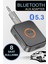 Kablosuz Bluetooth 5.3 Jack Aux Araç Ses Aktarım Kiti Adaptörü Bluetooth Dönüştürücü 2