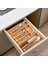 M9263-55 Ölçü Ayarlı 5-7 Bölmeli Bambu Kaşıklık - Çekmece Içi Tezgah Üstü Kaşıklık Organizer 1