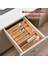 M9263-55 Ölçü Ayarlı 5-7 Bölmeli Bambu Kaşıklık - Çekmece Içi Tezgah Üstü Kaşıklık Organizer 2