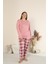 Sandy Soft Termal Kumaş Büyük Beden Kışlık Kadın Pijama Takımı 8050 1