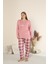 Sandy Soft Termal Kumaş Büyük Beden Kışlık Kadın Pijama Takımı 8050 2
