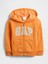 Erkek Bebek Turuncu Relaxed Gap Logo Kapüşonlu Ceket 1