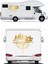 Pusula ve Karavan Sticker, Kamp Kampçı Doğa, Araba Oto Pickup Karavan Sticker 02518 1