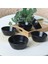 Mat Siyah Çerezlik/sosluk 12 cm 6 Adet 956 1