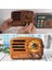 Küçük Boy Retro, Nostaljik, Ahşap Tasarım Bluetooth Hoparlörlü, Şarjlı, Taşınabilir Büyük Döndürülebilen Düğmeli Fm/am Destekli Radyo NS3380 (5324) 2