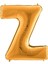 Z Harf Altın Folyo Balon 102CM 1