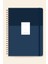 20X28 Spiralli Sert Kapak Not Defteri Lacivert 2