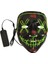 Pilli Halloween Maske Yeşil 21 cm 1