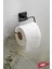 Haus Kare Yapışkanlı Açık Tuvalet Kağıtlığı Wc Kağıtlık Tutucu Siyah KS-001 3