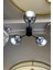 Globe Black & Silver TRİO Plafonyer Krom Cam Avize 3