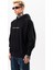 Erkek Siyah Sweatshirt Oversize Kapüşonlu Baskılı Yumusaçık Kumaşlı 2