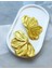 Golden Bloom Büyük Yarım Çiçek Formlu Titanyum Altın Küpe - Gösterişli ve Şık, Yılbaşı, Davet 3