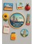 Modern ve Dekoratif Yuvarlak Buzdolabı Magneti Magnet Büyük Boy 10X10 cm - San Francisco 1