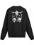 Sırt Baskılı Death Metal Kurukafa Tasarımlı Sweatshirt 1