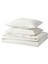 Çift kişilik nevresim seti, beyaz, 240x220/50x60 cm 1