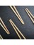 Çok Kullanımlık Bambu Sade Ahşap Chopstick | Tekrar Kullanılabilir ve Yıkanabilir Bambu Chopstick | Kore Çin Japon Yemek Çubukları | 22,5 cm 3