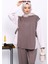 Vizon Garnili Tunik Pantolonlu Modal Takım 3