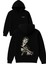 Tony Kızgın Tasarım Baskılı Oversize Siyah Kapüşonlu Sweatshirt 1