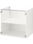 Alt dolap iskeleti, beyaz, 80x60x75 cm, raflı 1