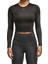W Green Terrains Long Sleeve Kadın Siyah Koşu Tişört 1