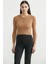 Fitilli Crop Triko Kazak - Karamel 1