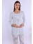 Mavi %100 Pamuk Hamile Lohusa Pijama Takımı 1
