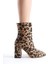 Kadın TLL Leopar Kalın Topuk Bot 8