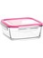 Fresco Büyük Tekli Cam Saklama Kabı, Pembe 1