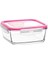 Fresco Büyük Tekli Cam Saklama Kabı, Pembe 3