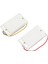 Humbucker Pickup Yedek 2 Parça Kapalı Elektro Gitar Pikap, Çift Bobinli Humbucker Pikap Yedek Gitar Boyun ve Köprü Için, Beyaz 1