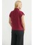 Dik Yaka Kolsuz Triko Süveter - Bordo 5