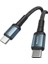 2m 60W Hasırlı Type-C To Type-C Pd Hızlı Şarj Kablosu - Siyah 3