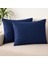 Pamuklu 50X70 cm 2’li Yastık Kılıfı Seti – Lacivert 1