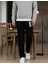 Erkek Siyah Baggy Oversize Geniş Paça Jean Kot Pantolon 2