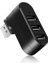 3 Portlu USB 2.0 Hub Döner Kafalı Splitter Hub Adaptör Siyah 1