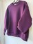 Kadın Mor Cepli Sweatshirt 1