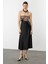 Uzun Saten Etek-Siyah 2