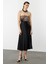 Uzun Saten Etek-Siyah 5