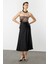 Uzun Saten Etek-Siyah 6