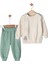 Kız Bebek Tavşan Figürlü Ribanalı Takım & 9-24 Ay Omuzdan Düğmeli Alt-Üst Takım 1